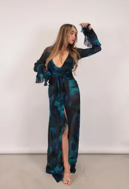 Rat & Boa Fiorella Maxi Dress Blue Size M / AU 10 for rent on The Volte - image 1