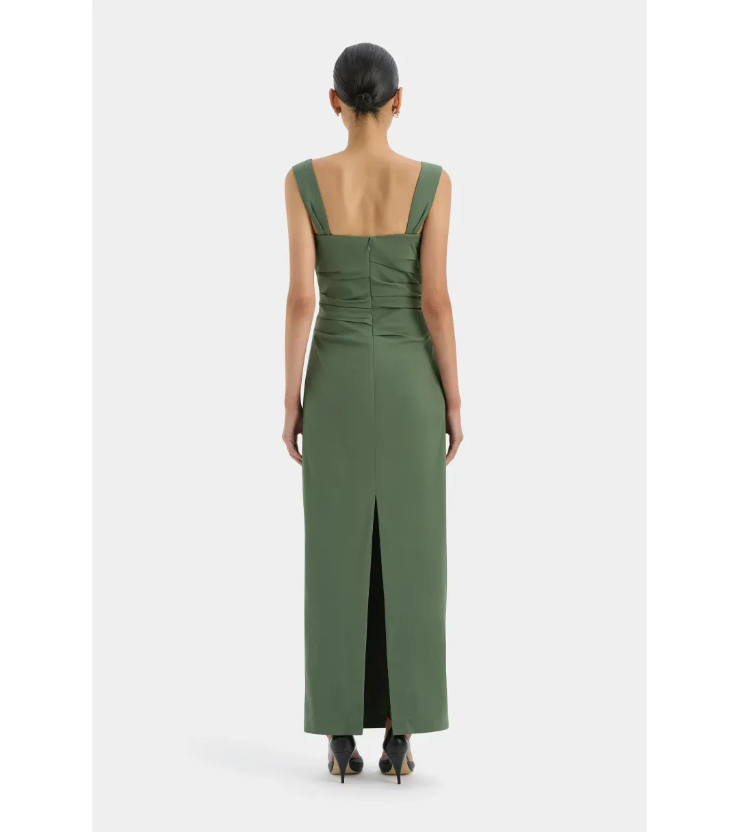 Sir The Label Florent Balconette Gown in Forest Green Size AU 12 for rent on The Volte - main image