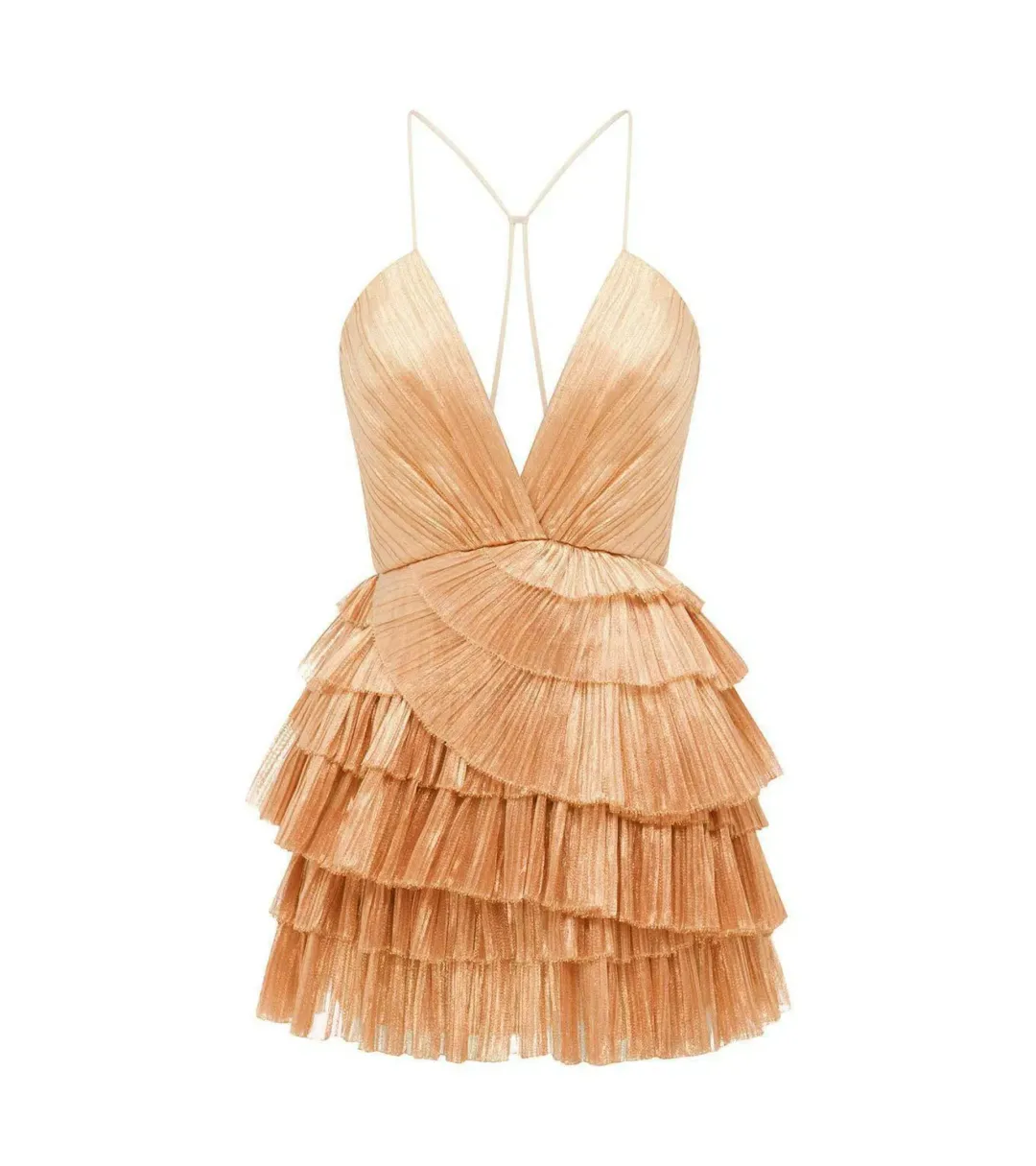 Alice Mccall Don’t Be Shy Mini Dress Champagne Size AU 6 for rent on The Volte - main image