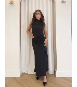 Bianca & Bridgett Jodie Ruched Top and Skirt Set Black Size S / AU 8 for rent on The Volte - image 1