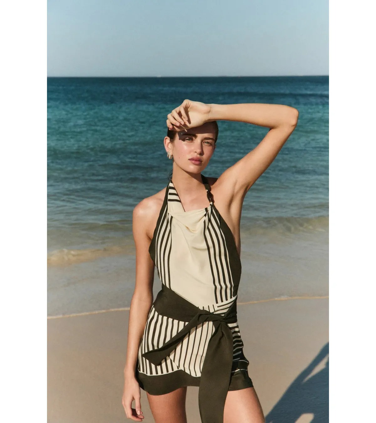 Sir the Label Leilana Mini Dress Garden Stripe Size 1 / AU 8 for rent on The Volte - main image