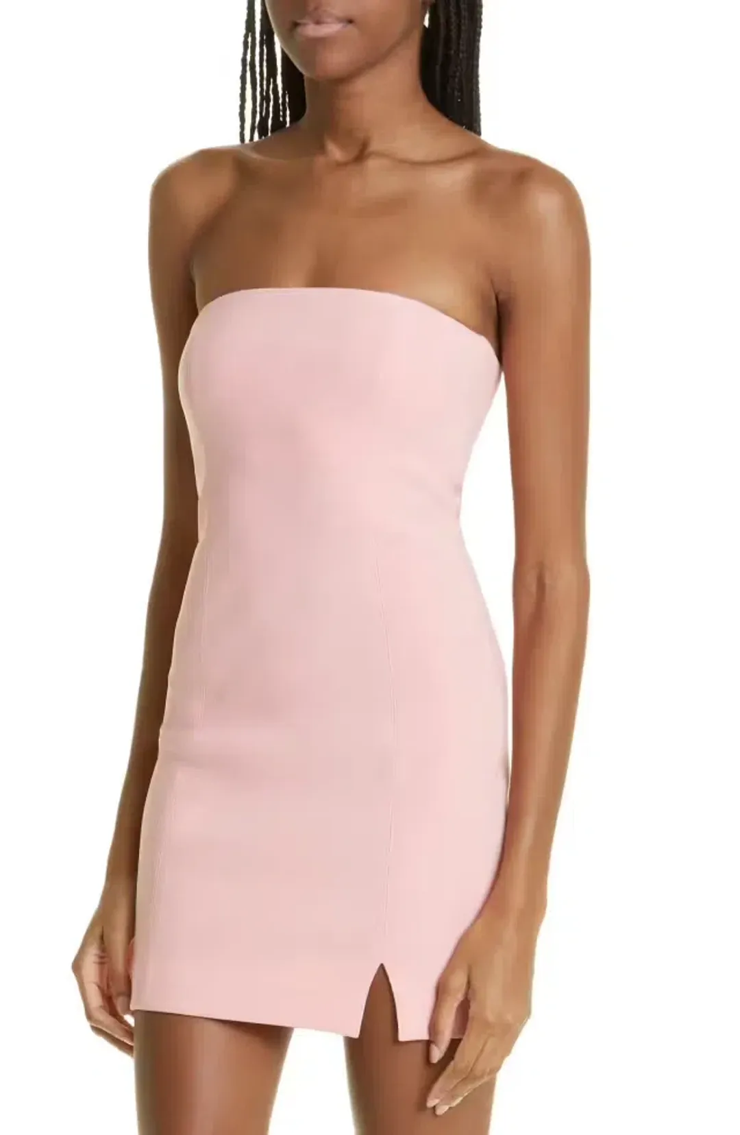 Bec & Bridge Karina Strapless Split Dress Guava Size AU 6 for rent on The Volte - main image