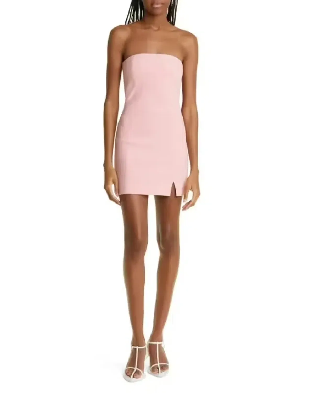 Bec & Bridge Karina Strapless Split Dress Guava Size AU 6 for rent on The Volte - main image