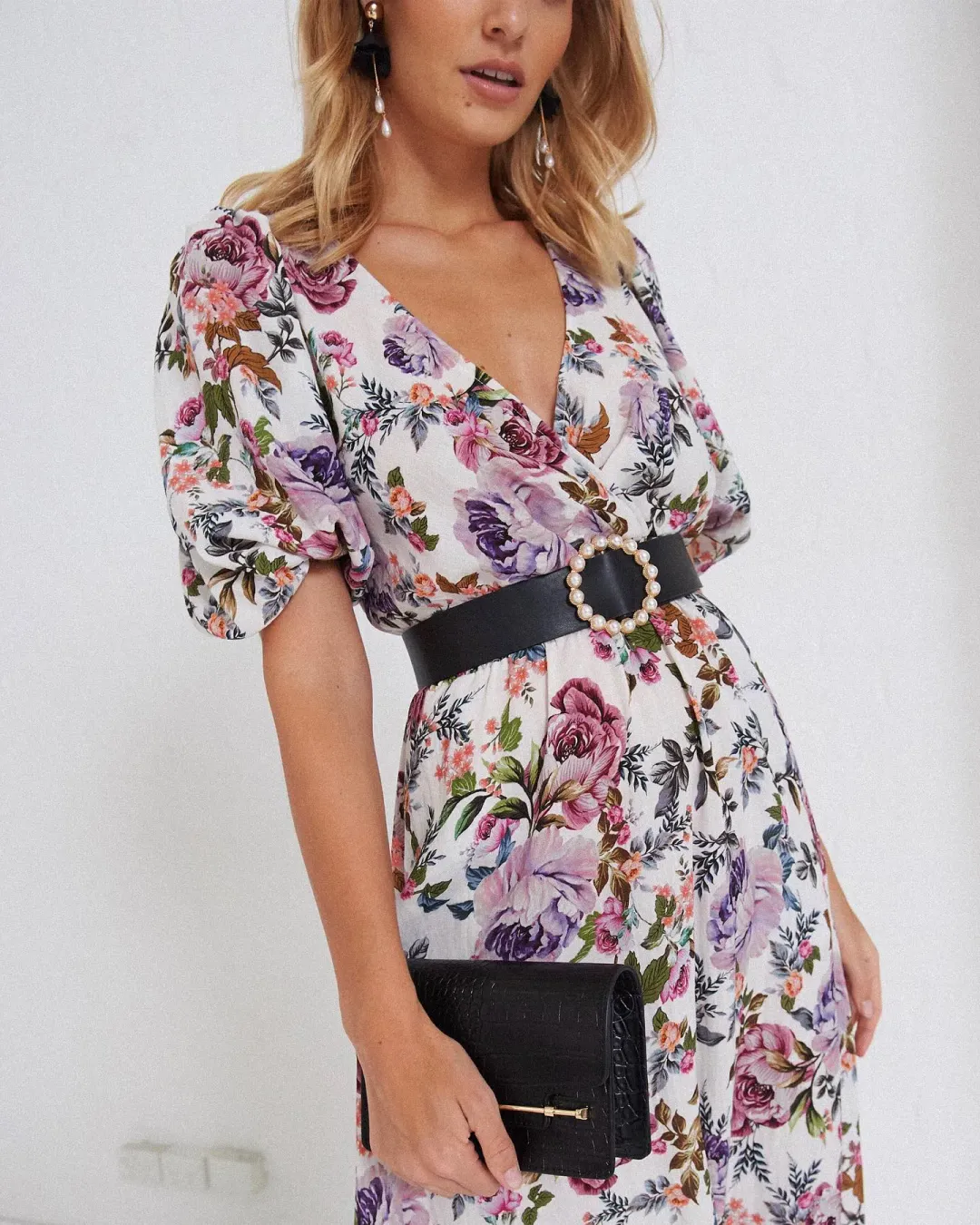Sheike Lilac Blooms Floral Maxi Dress Size AU 12 for rent on The Volte - main image