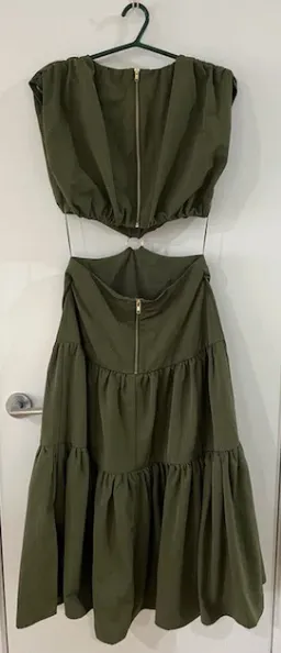 Mossman Streamline Maxi Dress Green Size 8 for rent on The Volte - image 4