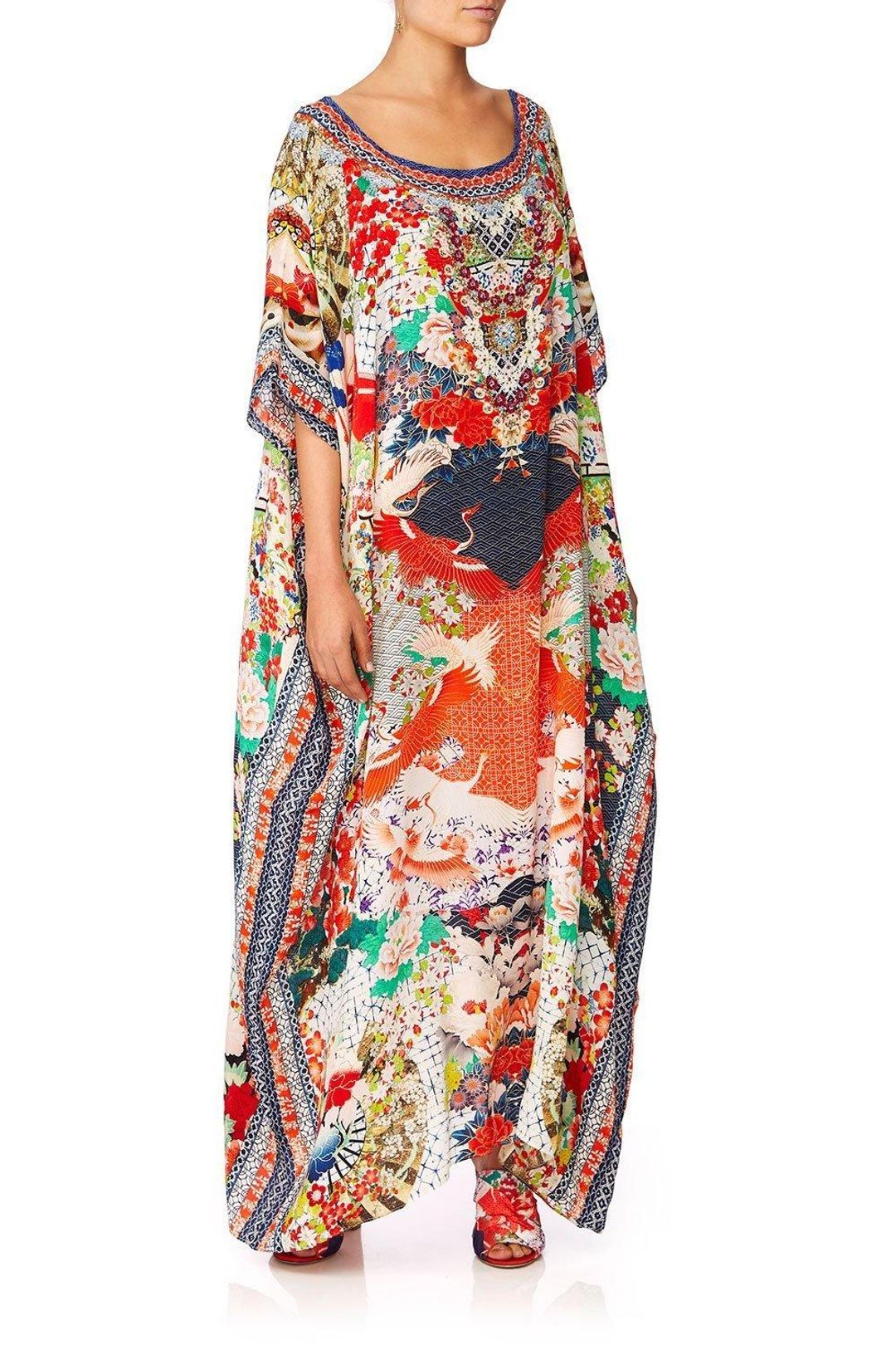 Camilla Geisha Girl Round Neck Kaftan One Size for rent on The Volte - main image