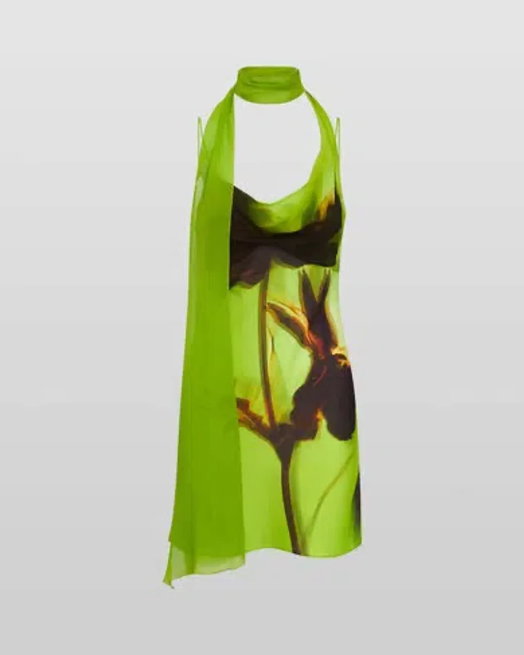 Rat & Boa Orisha Mini Dress Green Size 10 for rent on The Volte - main image