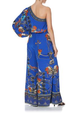 Camilla One Shoulder Flared Jumpsuit Tree of Life Size 10 for rent on The Volte - image 3