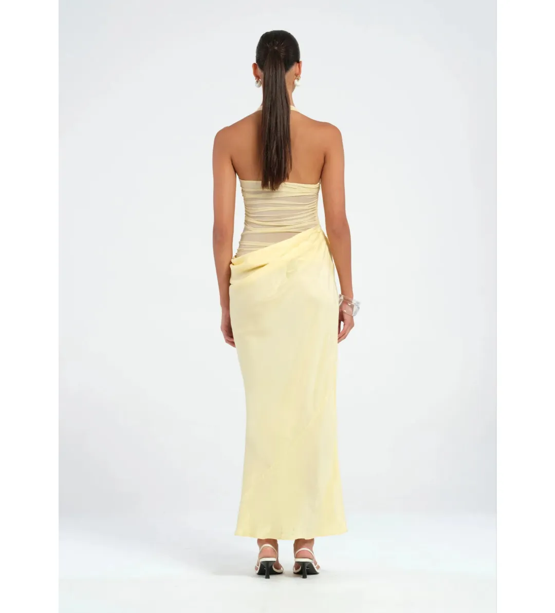 BENNI Gina Maxi Dress Butter Size 8 for rent on The Volte - main image