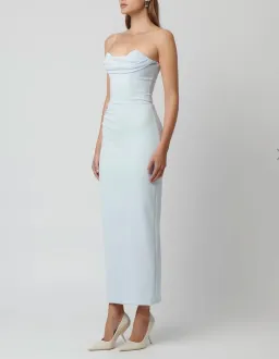 Effie Kats Rozela Midi Dress Ice Blue Size 12 for rent on The Volte - image 3