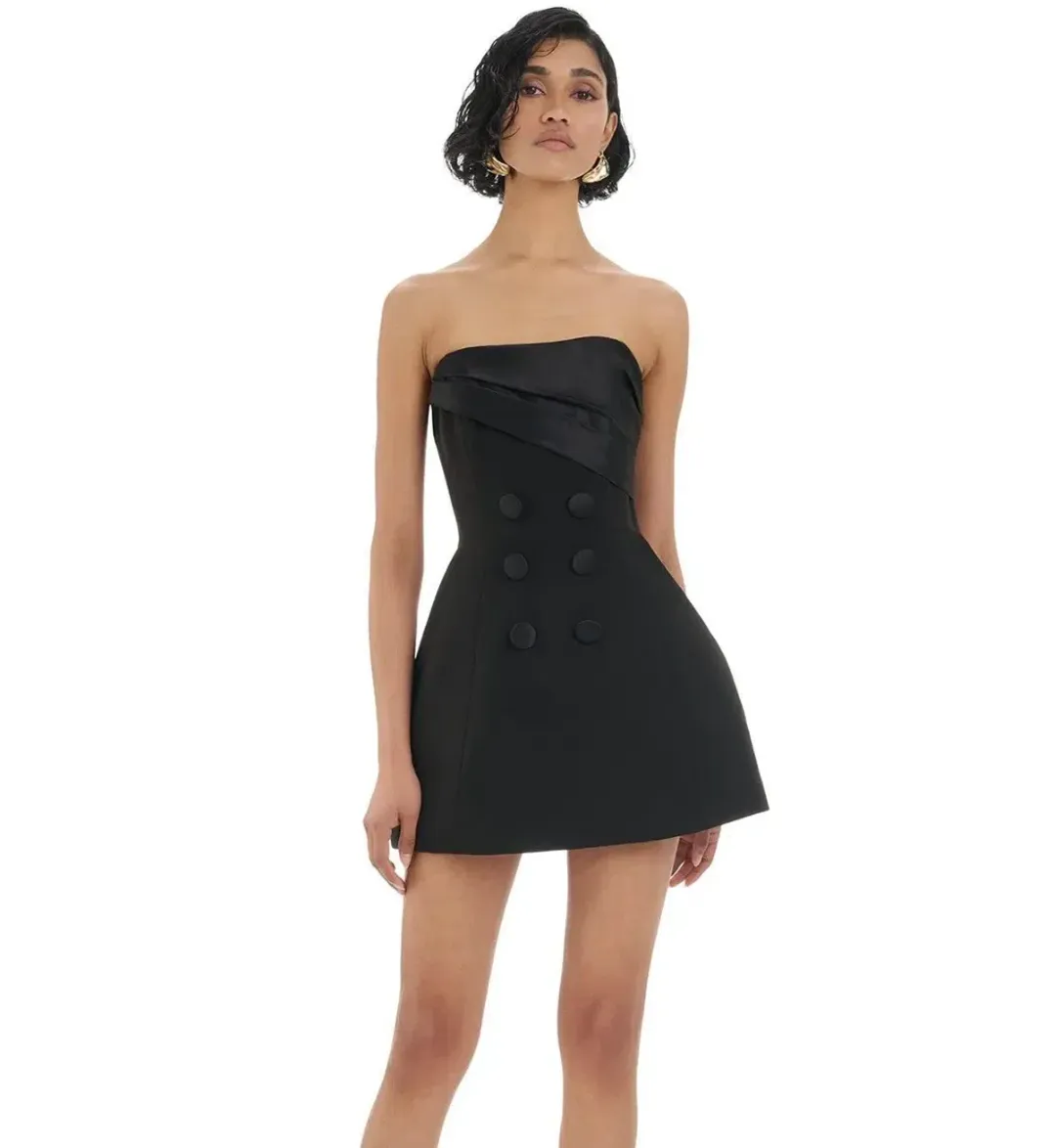 Eliya the Label North Mini Dress Black Size L / AU 12 for rent on The Volte - main image