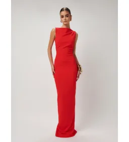 Effie Kats Verona Gown Cherry Red Size 12  for rent on The Volte - image 1
