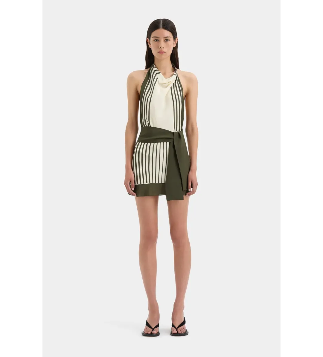 Sir The Label Leilana Mini Dress Garden Stripe Size 1/AU 8 for rent on The Volte - main image
