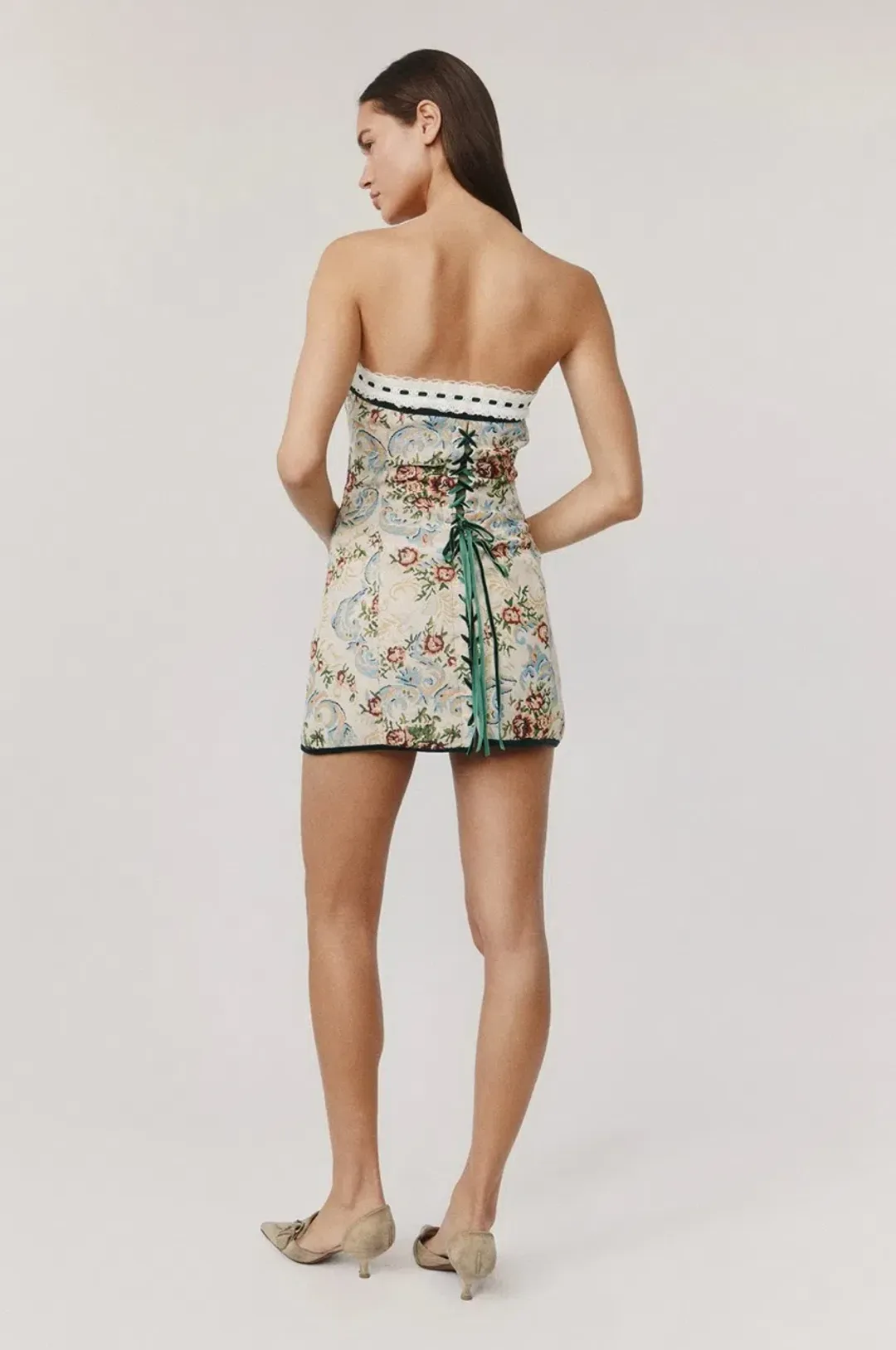 With Jéan Sabrin Mini Dress Tabi Print Size M for rent on The Volte - main image