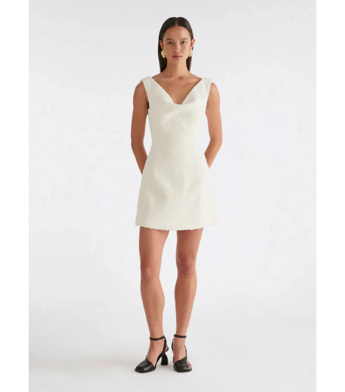 Anna Quan Bella Mini Dress Porcelain Size 10 for rent on The Volte - main image