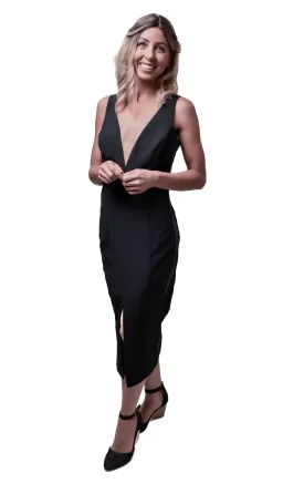 Bardot Bodycon Midi Dress Black Size 12 for rent on The Volte - image 6