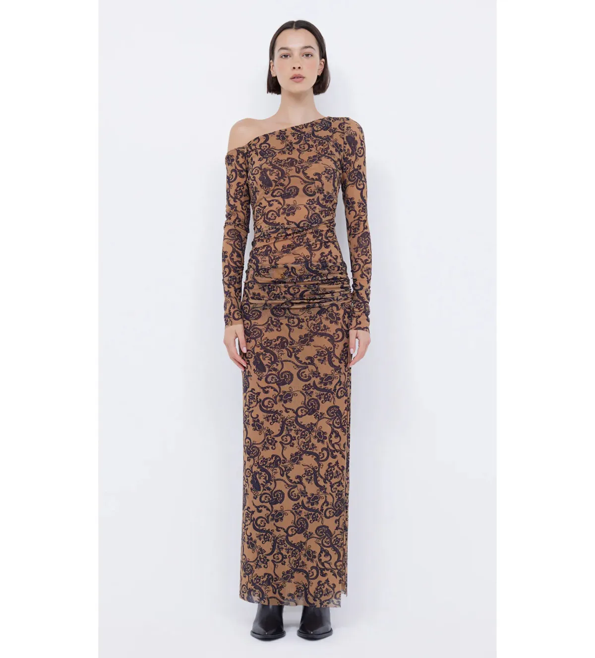 Bec & Bridge Western Sun Long Sleeve Maxi Dress Bandana Size AU 8 for rent on The Volte - main image