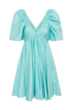 AJE Gabrielle Plunge Mini Dress Spearmint Blue Size 16 for rent on The Volte - image 2