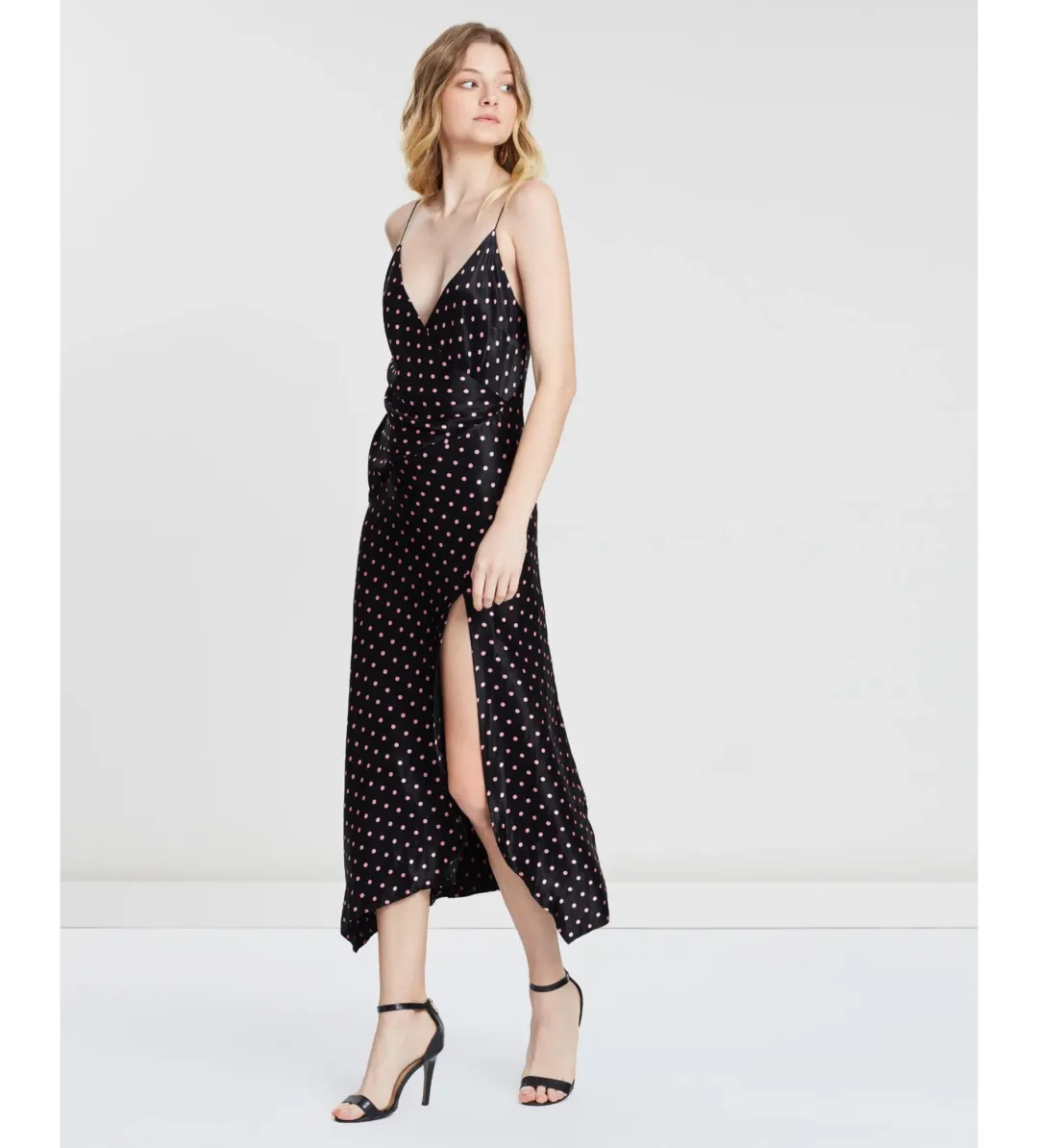 Bec & Bridge Kylie Slip Midi Dress Black Size AU 12 for rent on The Volte - main image