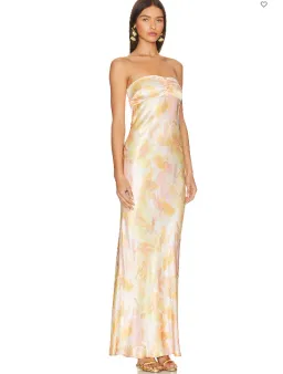 Bec + Bridge Indi Strapless Maxi Dress in Floral Haze Size AU 12  for rent on The Volte - image 2