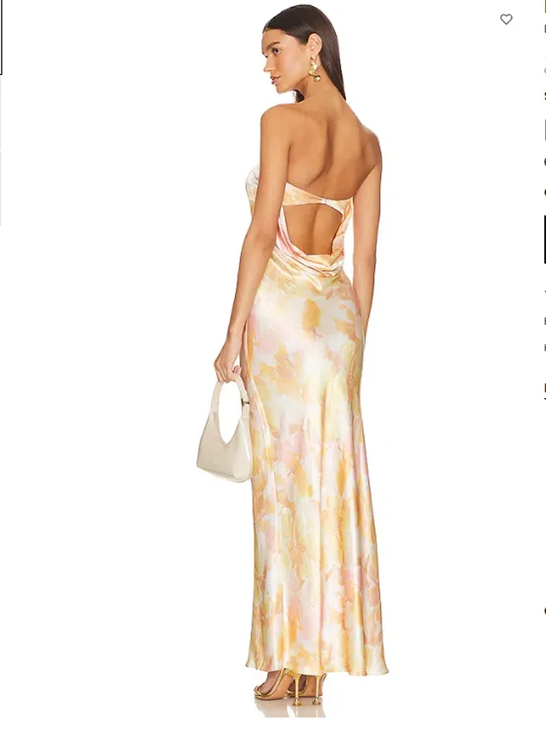 Bec + Bridge Indi Strapless Maxi Dress in Floral Haze Size AU 12  for rent on The Volte - main image