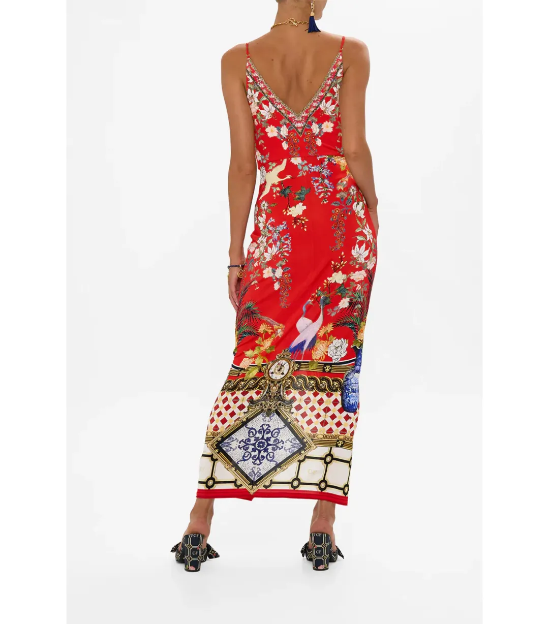 Camilla Strappy Dress With Twist Front Lisboa Luxe Size AU 8 for rent on The Volte - main image
