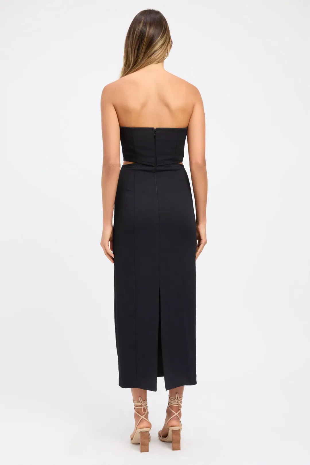 Kookai Oyster Cut Midi Dress Size 8 for rent on The Volte - main image