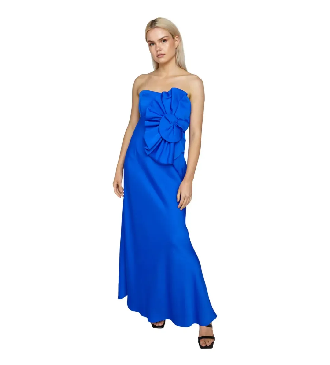 Sheike High Society strapless dress in electric blue size AU 6 for rent on The Volte - main image