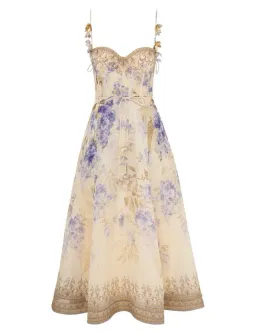 Zimmermann The Dawning Picnic Dress in Lilac Floral Size 1/Au 10  for rent on The Volte - image 1