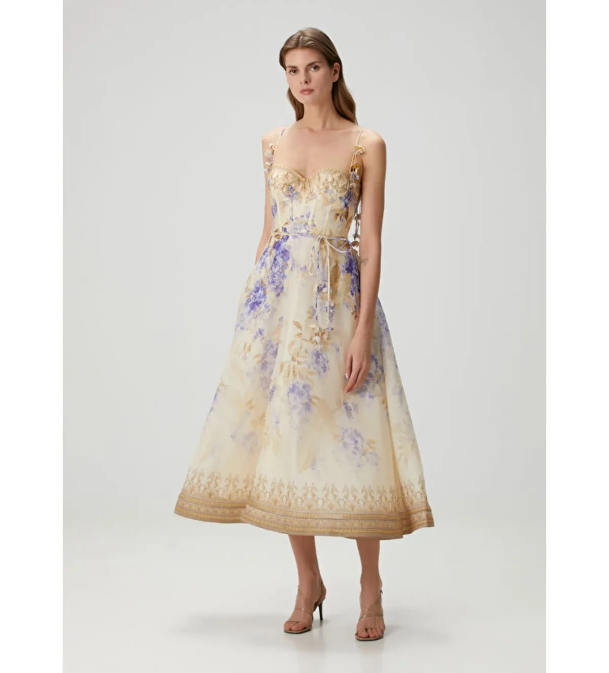 Zimmermann The Dawning Picnic Dress Lilac Floral Size 0/AU 8 for rent on The Volte - main image