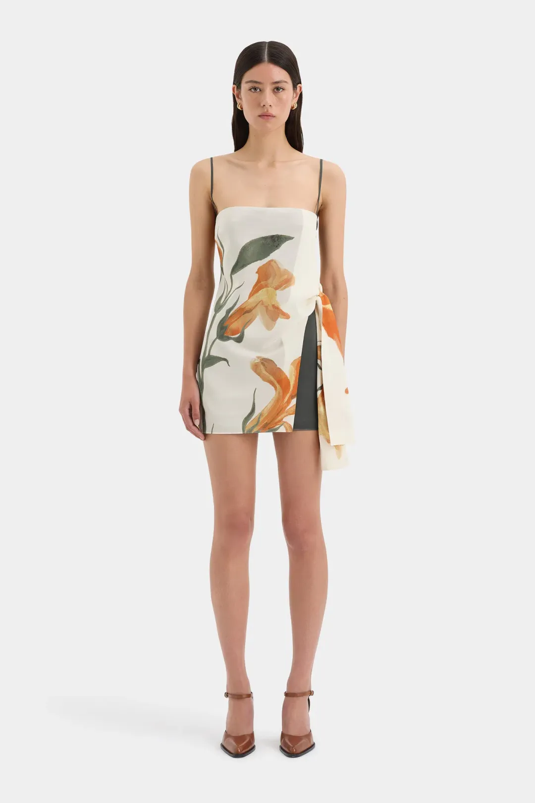 Sir the Label Constance Tie Mini Dress Size 2/Au 10  for rent on The Volte - main image