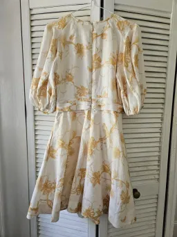 Zimmermann Wrap Mini Keira Beige Size AU 8 for rent on The Volte - image 5