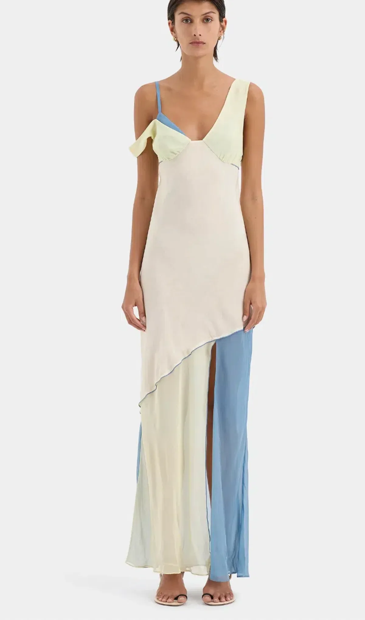 Sir The Label Thames Splice Midi Dress 2 / AU 10 for rent on The Volte - main image