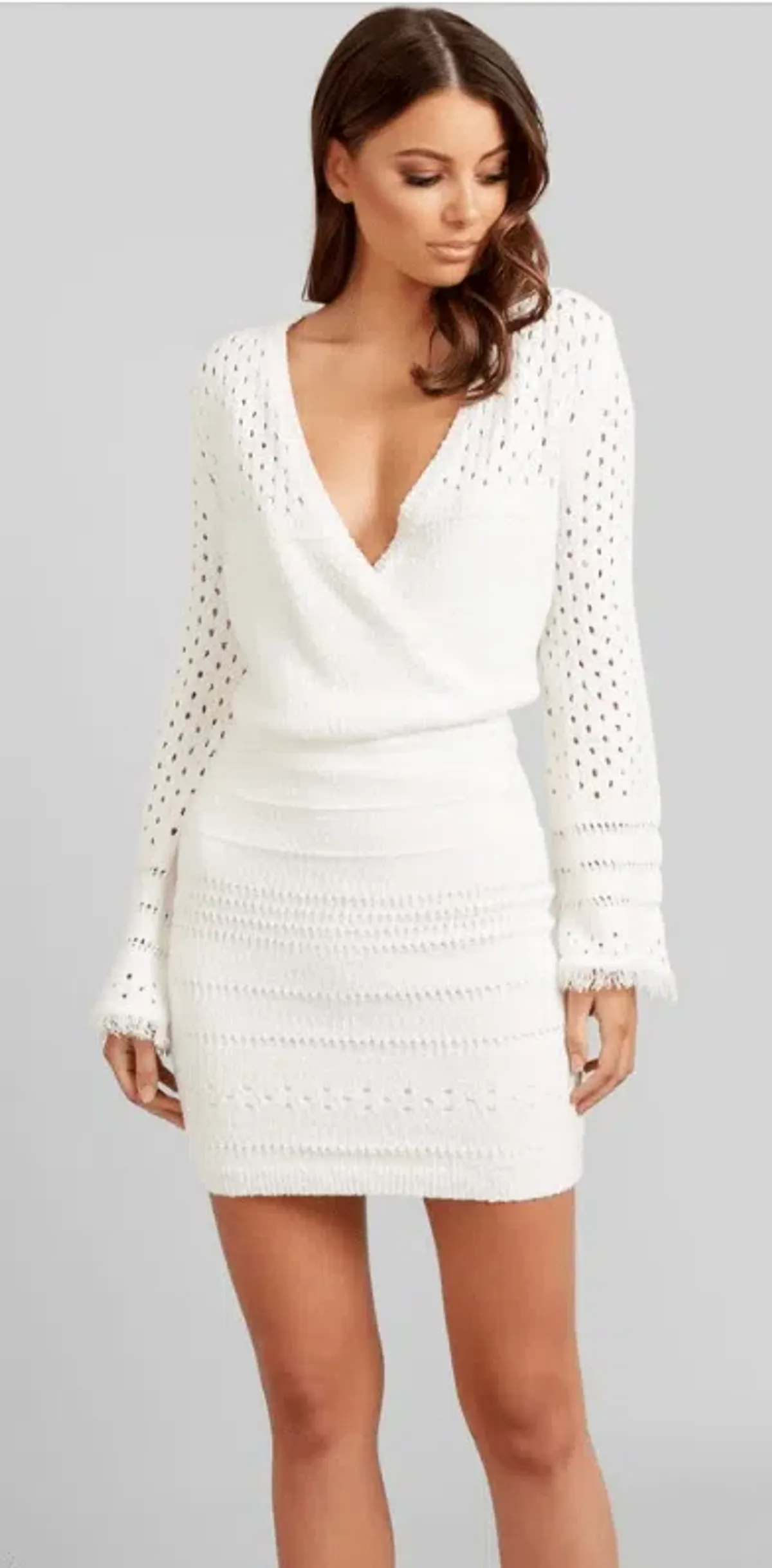 Kookai Arizona Dress White Size 8 for rent on The Volte - main image