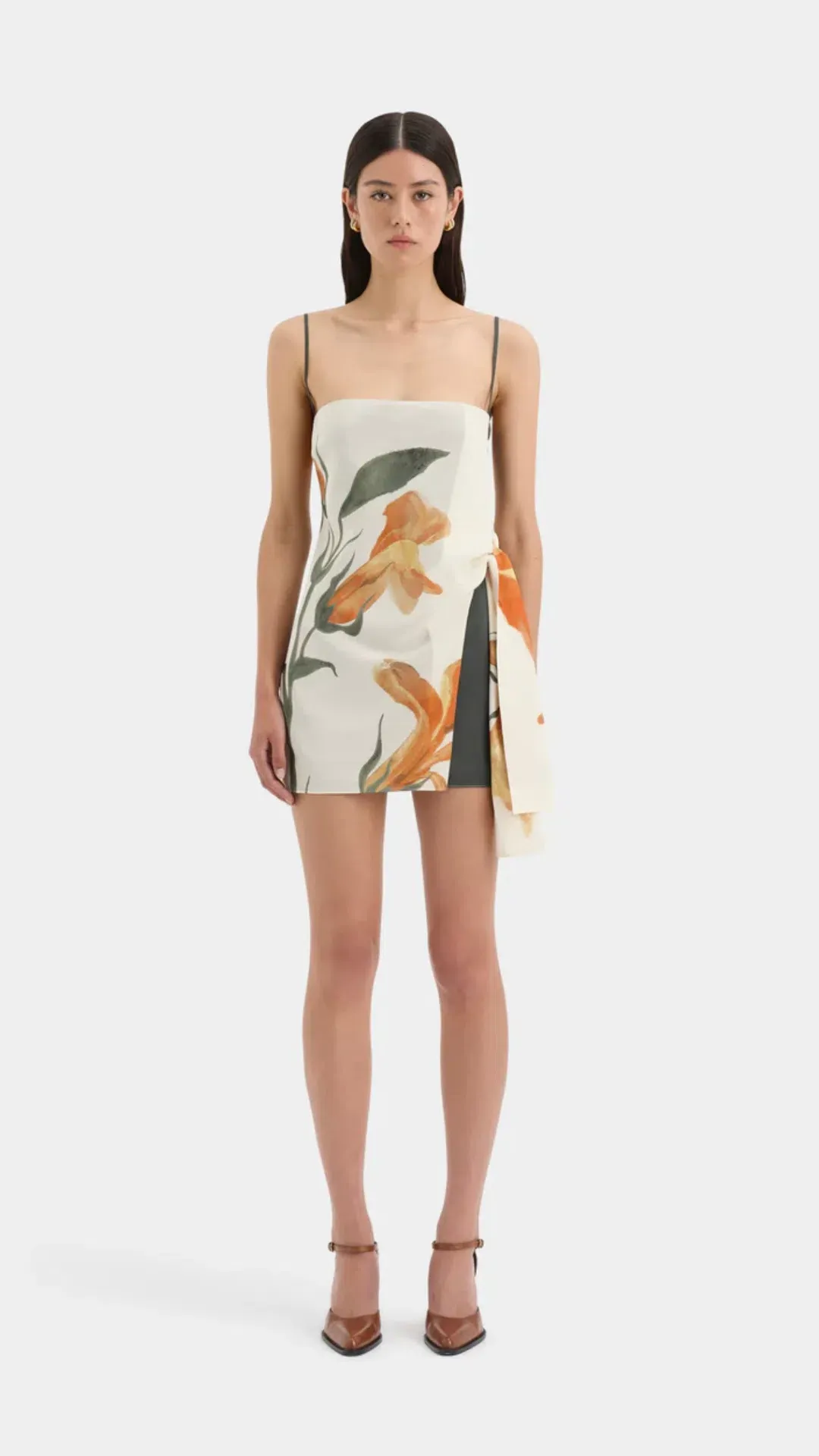 Sir The Label Constance Tie Mini Dress Size 1 AU SIze 8 for rent on The Volte - main image