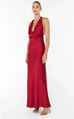 Manning Cartell Charmed Cowl Slip Maxi Dress in Ruby Red Size AU 4  for rent on The Volte - image 6