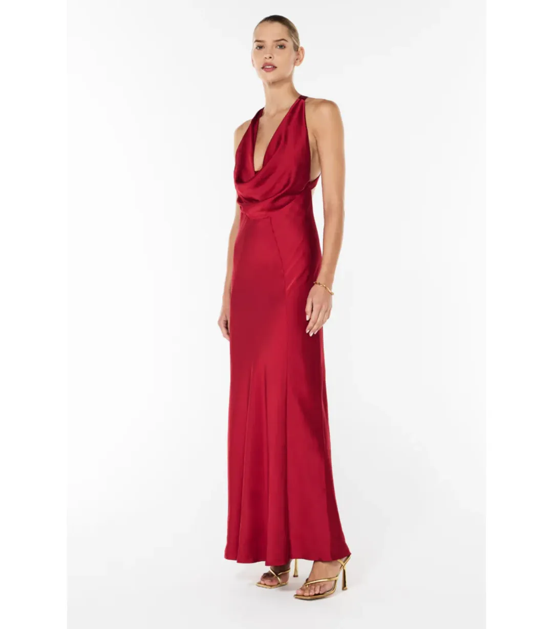 Manning Cartell Charmed Cowl Slip Dress in Red Size AU 12 for rent on The Volte - main image