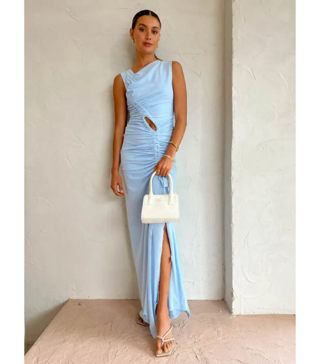 Tojha Lita Dress Powder Blue Size L / AU 12 for rent on The Volte - main image
