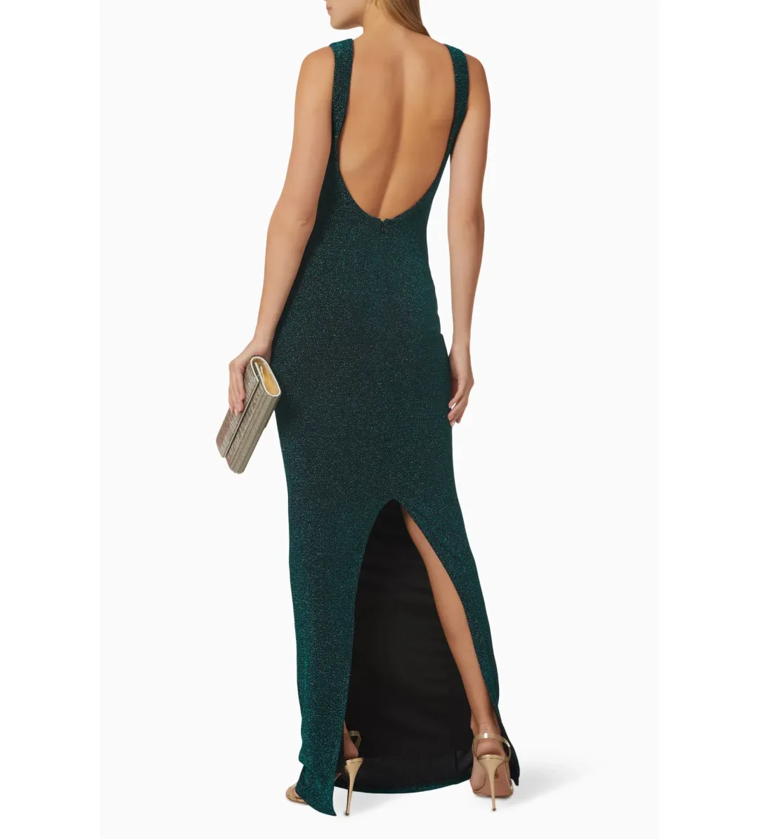 Elle Zeitoune Drew Gown Emerald Size 8 for rent on The Volte - main image