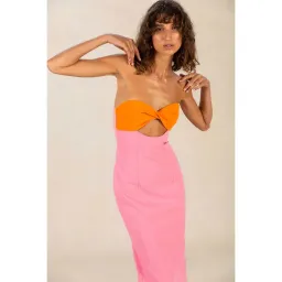 MISHA  Antonella Dress Pink Size 10 for rent on The Volte - image 3