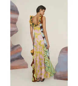 Alemais Poppy Spliced Midi Floral Dress Size 10 for rent on The Volte - image 3