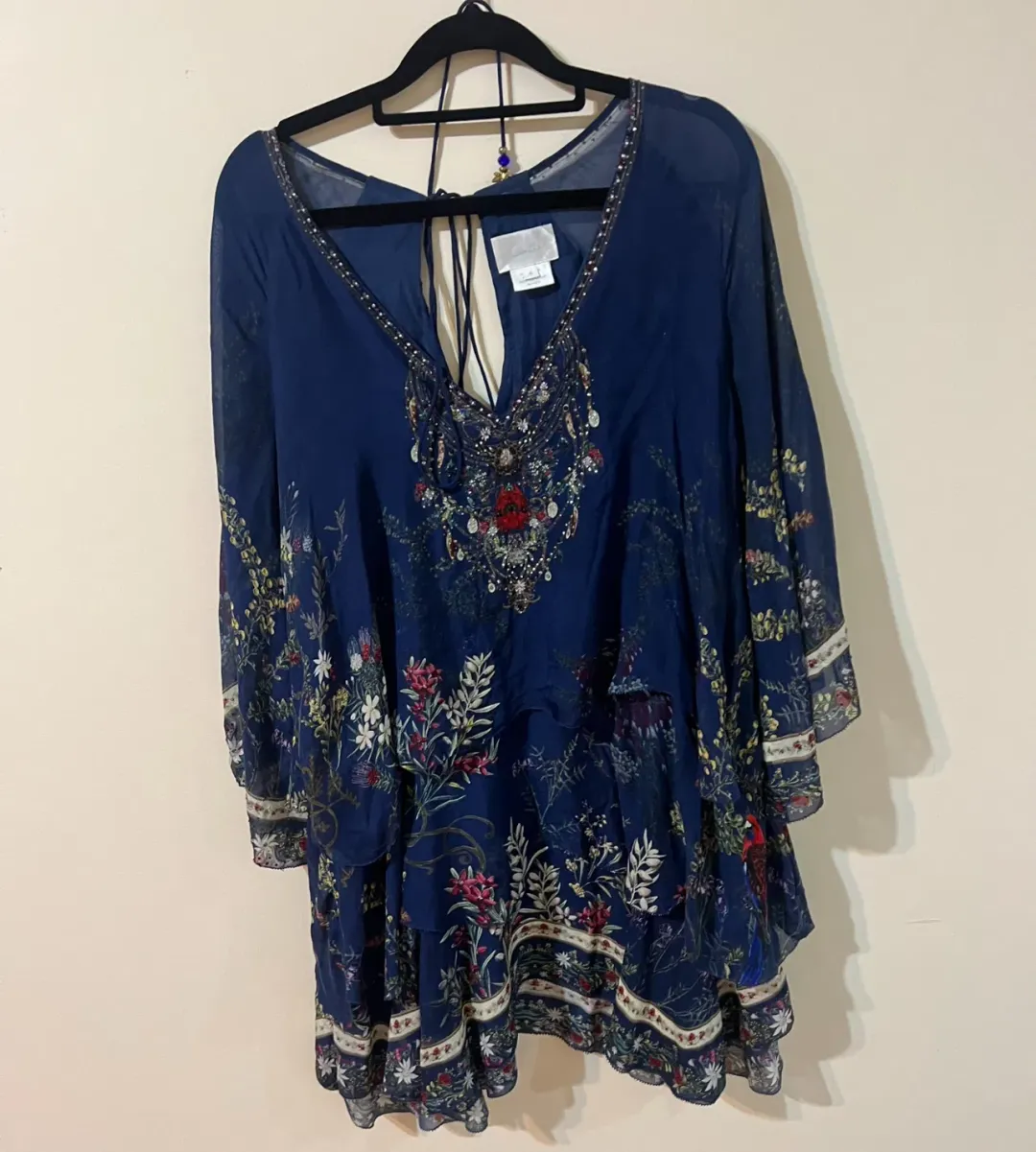 Camilla Wings in Arms Layered Frill Short Dress Size 12/M for rent on The Volte - main image