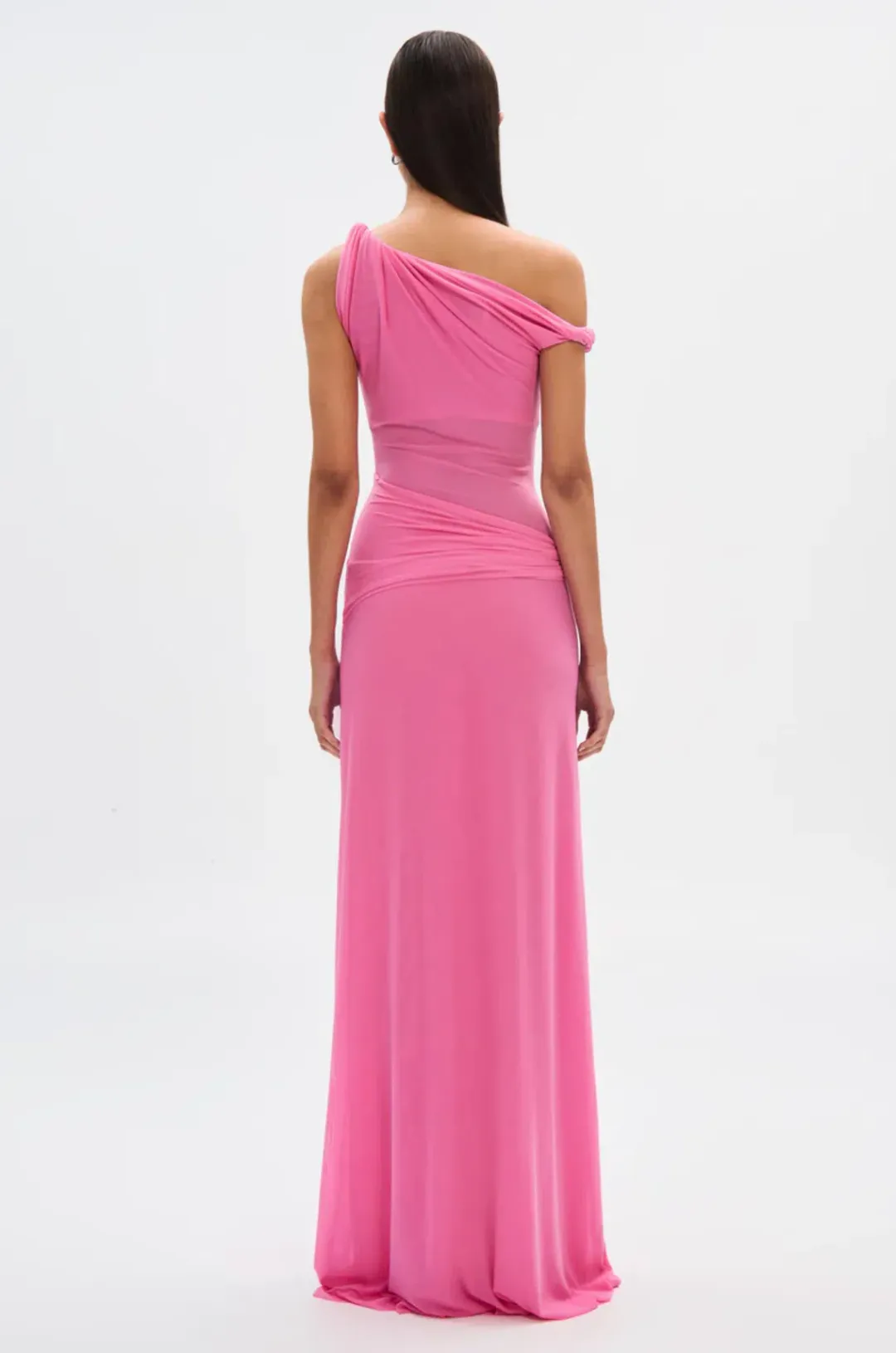Misha Sisal Mesh Dress Pink Size 8/S for rent on The Volte - main image