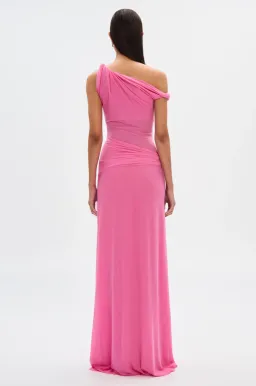 Misha Sisal Mesh Dress Pink Size 8/S for rent on The Volte - image 3
