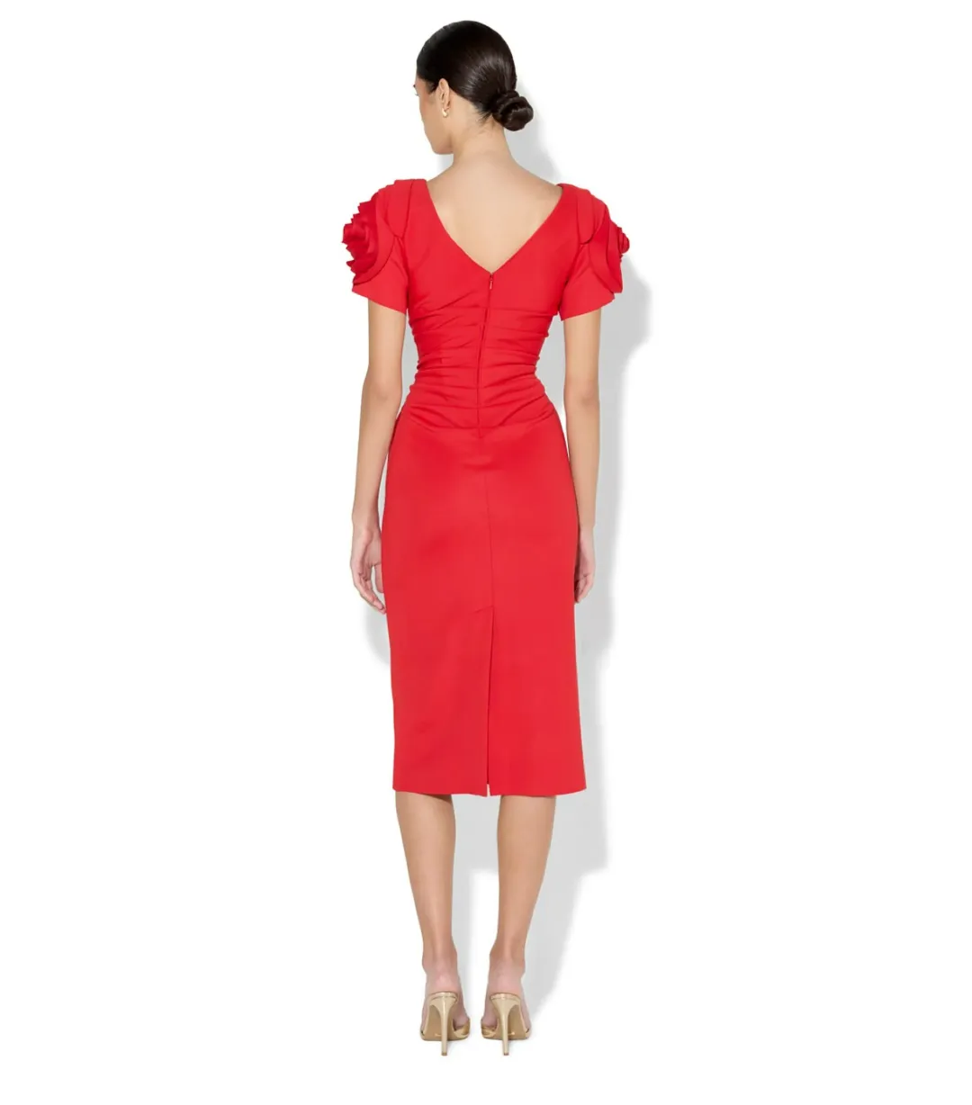 Montique Monelli Knee Length Dress Red Size 12 for rent on The Volte - main image