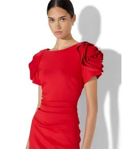 Montique Monelli Knee Length Dress Red Size 12 for rent on The Volte - image 3