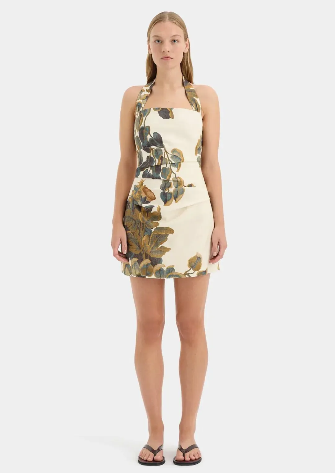 Sir The Label Evalita Halter Dress Cream Mini Size 10/M for rent on The Volte - main image