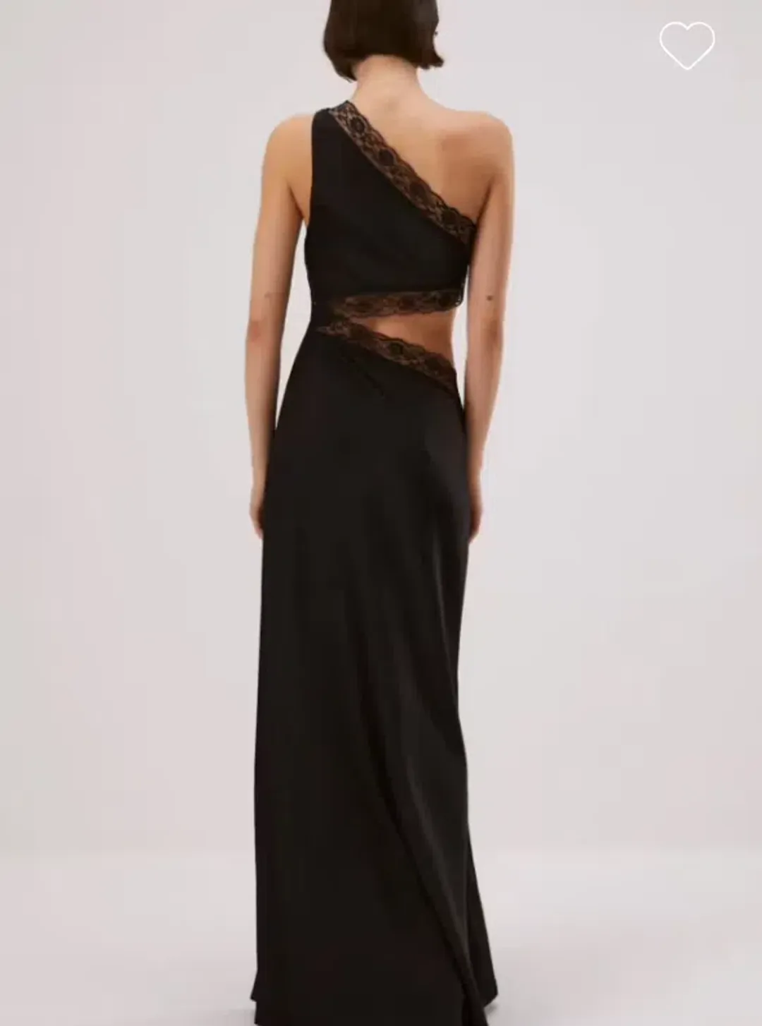 MISHA Jillian Silk Maxi Dress Black Size 10 for rent on The Volte - main image