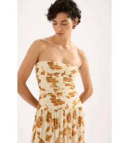 Nude Lucy Roshanne Mesh Maxi Dress Cream Floral Size XS / AU 6 for rent on The Volte - image 4