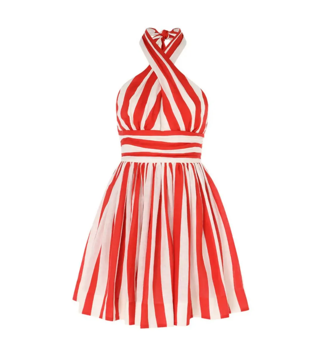 Zimmermann Alight Halter Mini Dress Multi Size 1/AU 10 for rent on The Volte - main image